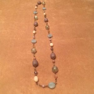 Faux gem necklace